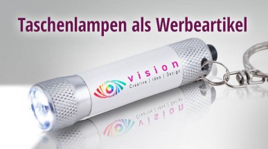 Taschenlampen als Werbeartikel mit Logo bedrucken lassen