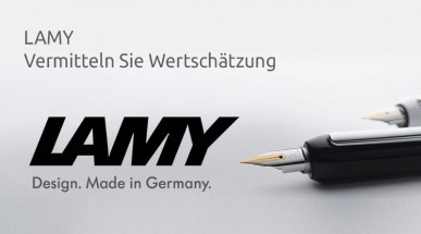 LAMY bedrucken. Werte vermitteln durch Werbeartikel. LAMY Kugelschreiber mit Ihrem Logo.
