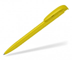 Klio Kugelschreiber JONA structure high gloss R gelb mit Tropfenstruktur