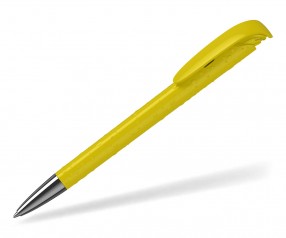 Klio Kugelschreiber JONA structure high gloss Mn R gelb mit Tropfenstruktur