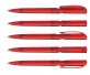 Klio PUSH transparent Kugelschreiber 42301 HTR1 rot