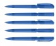 Klio PUSH transparent Kugelschreiber 42301 MTR blau