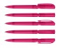 Klio PUSH transparent Kugelschreiber 42301 TVTR1 pink