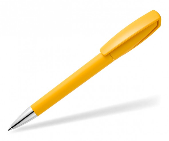 quatron Space Soft-Touch 42610 Kugelschreiber mit gummierter Oberfläche gelb