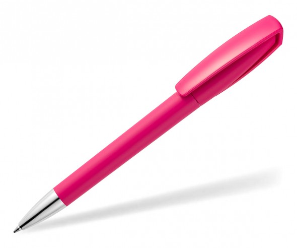 quatron Space Soft-Touch 42610 Kugelschreiber mit gummierter Oberfläche pink
