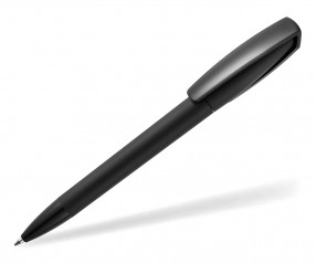 quatron Space Soft-Touch Color 42612 Kugelschreiber mit gummierter Oberfläche schwarz
