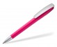quatron Space Soft-Touch Silver 42620 Kugelschreiber mit gummierter Oberfläche pink