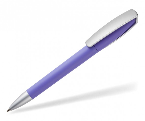 quatron Space Soft-Touch Silver 42620 Kugelschreiber mit gummierter Oberfläche violett