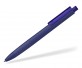 Klio TECTO softtouch transparent dreikantiger Kuli mit Griffzone DST DTR1 violett
