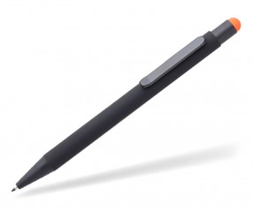 Penko Flores Soft Touch Black 4430 Kugelschreiber mit Veredelung schwarz orange