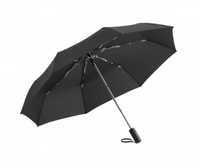 FARE Colorline Oversize Taschenschirm AOC 5644 Regenschirm bedrucken lassen schwarz hellgrau