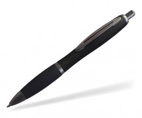 Penko Helgoland Metall Soft Touch Gun 5700 Kugelschreiber bedruckt schwarz