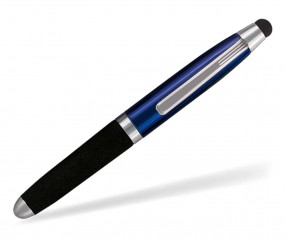 Penko Gogland Eva-Grip Touch 6706 Kugelschreiber mit Kappe mit Werbedruck blau