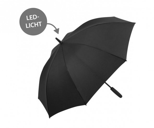 FARE Midsize Stockschirm Skylight AC 7749 Regenschirm mit LED Licht schwarz