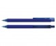 Schneider Kugelschreiber ESSENTIAL Soft Touch blau mit Clip und Spitze transparent