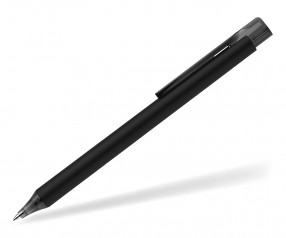 Schneider Kugelschreiber ESSENTIAL Soft Touch schwarz mit Clip und Spitze transparent