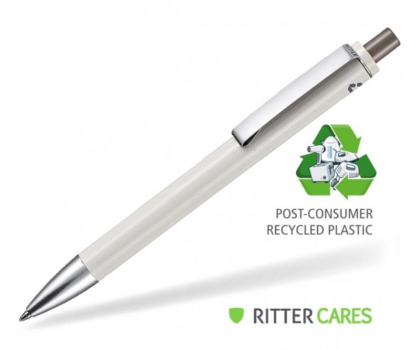 Ritter Pen Exos Recycled Werbekugelschreiber 97600 grau deckend 0422 dunkelgrau