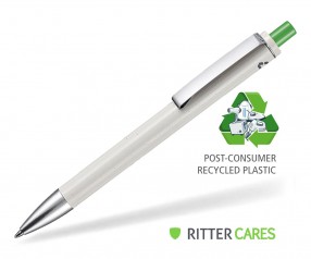 Ritter Pen Exos Recycled Werbekugelschreiber 97600 deckend grau 4076 grün