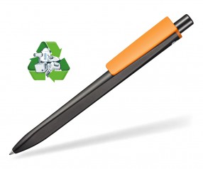 Ritter Pen Ridge Recycled Kugelschreiber 99800 schwarz 1525 deckend orange 1525