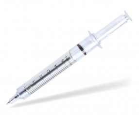 ANDA Medic 791516 Kugelschreiber in Spritzenform mit Flüssigkeit klar