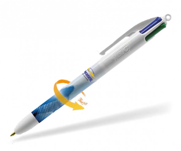 BIC® 4 Colours 1100 4-Farb-Kugelschreiber mit Digital-Rundumdruck