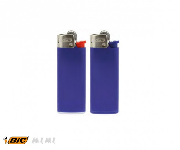 BIC 2360 Mini-Feuerzeug J25 incl. 1c-Druck mit Reibrad dunkelblau