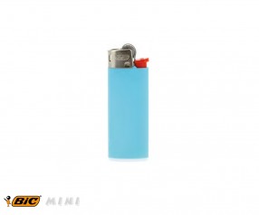 BIC 2360 Mini-Feuerzeug J25 incl. 1c-Druck mit Reibrad hellblau