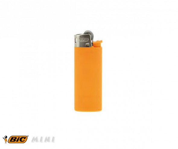 BIC 2360 Mini-Feuerzeug J25 incl. 1c-Druck mit Reibrad pastellorange