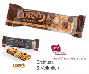 Corny Nussriegel Erdnuss-Vollmilch 24g mit Werbeaufdruck incl. 4c-Digitaldruck-Copy