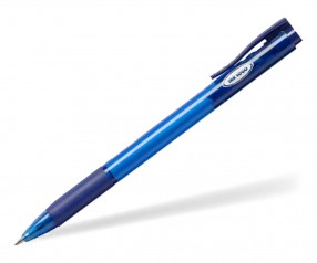 Faber-Castell Grip X Druckkugelschreiber inkl einfarbigem Druck - blau transparent