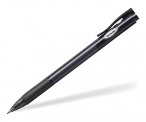 Faber-Castell Grip X Druckkugelschreiber inkl einfarbigem Druck - schwarz transparent