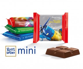 Ritter Sport Mini Mix mit Werbebanderole incl. Druck als Werbeartikel
