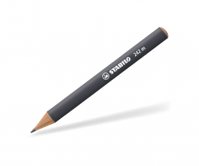 STABILO MINI-Bleistift 242m rund Holz lackiert grau