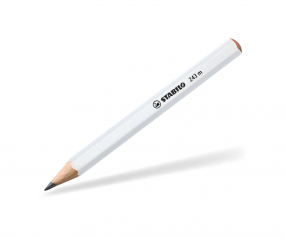 STABILO MINI-Bleistift 243m Sechskantig Holz lackiert weiss