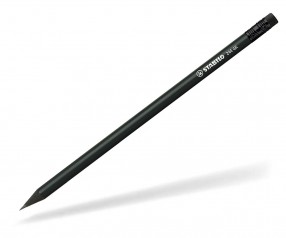 STABILO Bleistift 244 GK rund schwarz Radiergummi BK schwarz