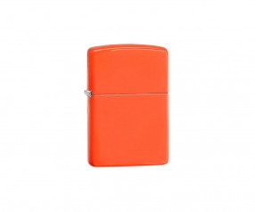 Zippo Neon Orange Feuerzeug mit individueller Prägung