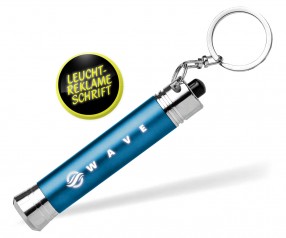 Goldstar Luna LIGHT-UP Taschenlampe mit Schlüsselanhänger FEK Hellblau (PMS 3538)