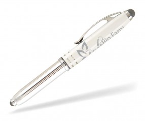 Goldstar Garcia LXL LED Stift mit Taschenlampe incl Lasergravur weiss