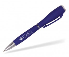Goldstar Nova Soft-Touch LED Licht Kugelschreiber LZU violett (PMS 7680)