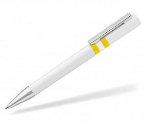 UMA RINGO Kugelschreiber 0-0045 weiss gelb