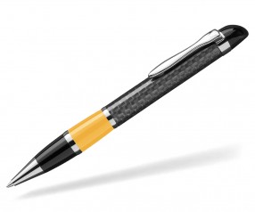 UMA Kugelschreiber NOBILIS 0-8900 Carbon gelb