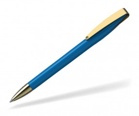 Klio COBRA high gloss MMg 41038 Kugelschreiber goldfarben F hellblau