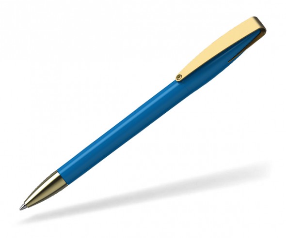 Klio COBRA high gloss MMg 41038 Kugelschreiber goldfarben F hellblau