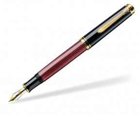 Pelikan Premium Serie 600 Souverän Füller schwarz rot