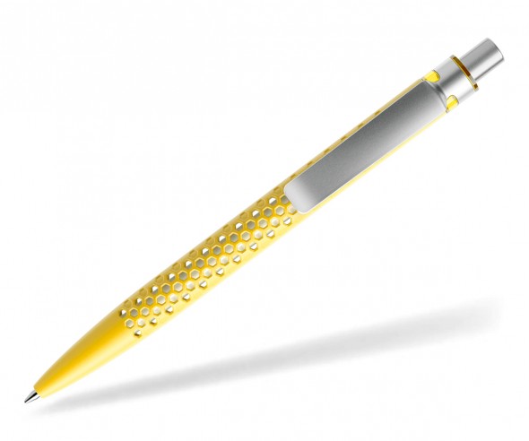 prodir QS40 Air PMS M07-S70-S nachhaltiger Kugelschreiber Lemon-Silber satiniert