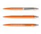 prodir QS40 Air PMS M10-S70-S nachhaltiger Kugelschreiber Orange-Silber satiniert