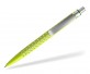 prodir QS40 Air PMS M66-S70-S nachhaltiger Kugelschreiber Gelb-Grün-Silber satiniert