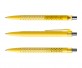 prodir QS40 Air PMT M07-C nachhaltiger Kugelschreiber Lemon-Silber poliert