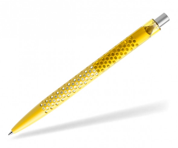 prodir QS40 Air PMT M07-S nachhaltiger Kugelschreiber Lemon-Silber satiniert