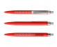 prodir QS40 Air PRS R20-S70-S nachhaltiger Kugelschreiber Rot-Silber satiniert